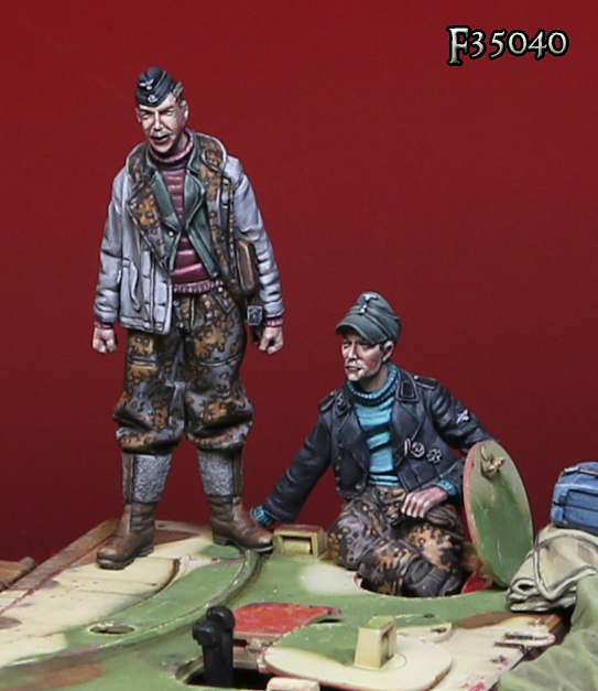 Darius Miniatures[DMF35040]1/35 WWII 独 武装SS戦車兵セット(２体