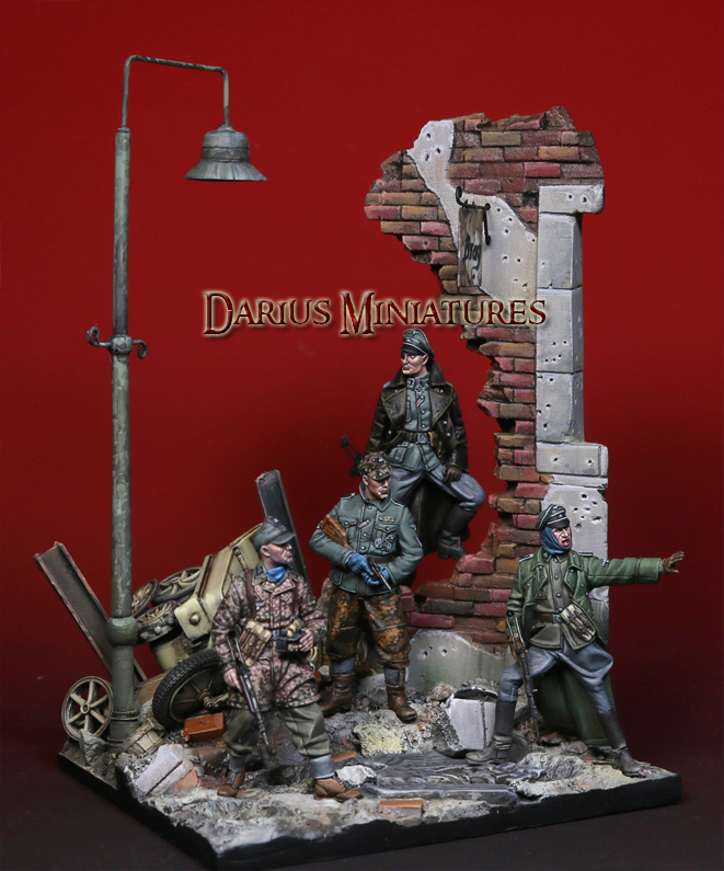 Darius Miniatures[DMF35043]1/35 WWII ドイツ「最後の戦い ベルリン1945」ビネットセット