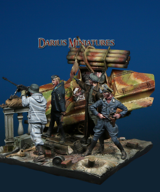Darius Miniatures[DMF35050]1/35 WWII ドイツ「最後の塞(とりで) ベルリン1945」ビネットセット