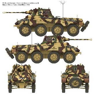 ダス・ヴェルク[USCDW16006]1/16 Sd.Kfz. 234/2 プーマ 8輪重装甲偵察車