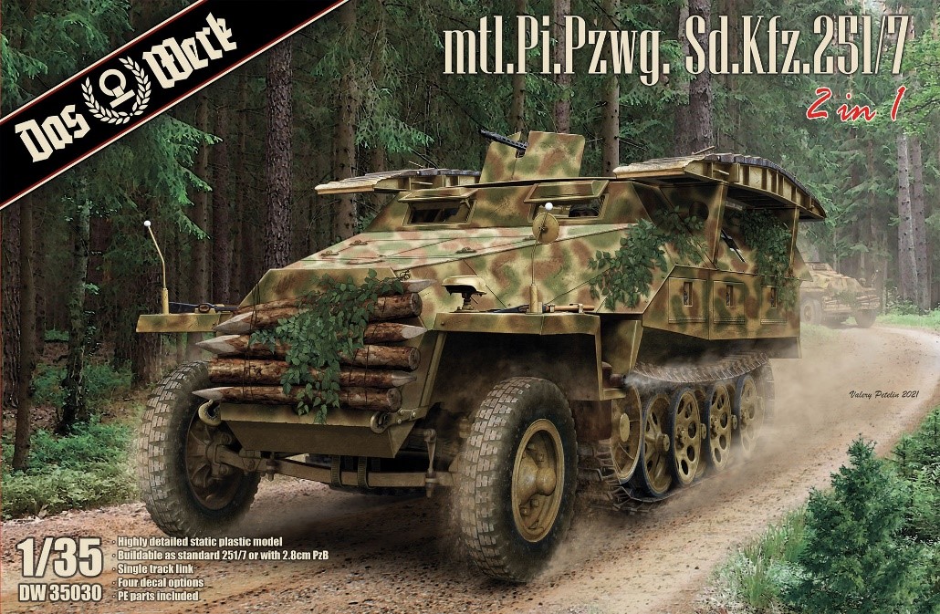 ダス・ヴェルク[USCDW35030]1/35 Sd.Kfz.251/7 D型 戦闘工兵車2 in 1