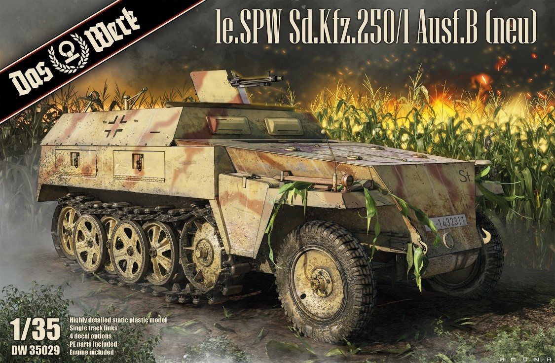 ダス・ヴェルク[USCDW35029]1/35 le.SPW Sd.Kfz.250/1 B型 (ノイ) ハーフトラック