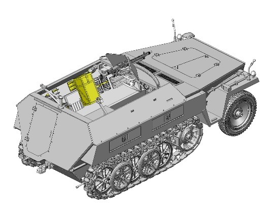 ダス・ヴェルク[USCDW35029]1/35 le.SPW Sd.Kfz.250/1 B型 (ノイ) ハーフトラック