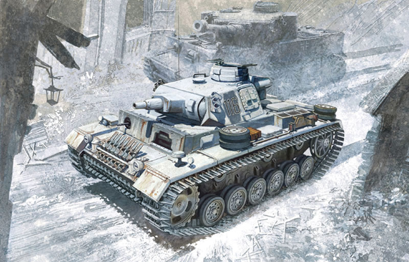 ドラゴンモデル[DR6606]1/35 WW.II ドイツ軍 III号戦車N型 w/ヴィンターケッテ 第502重戦車大隊 レニングラード戦線