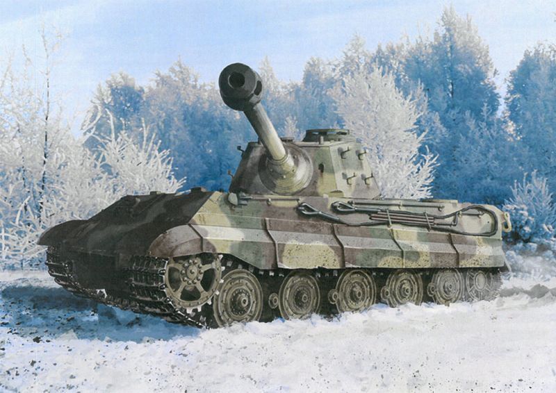 ドラゴンモデル[DR6900]1/35 WW.II ドイツ軍 キングタイガー 後期生産型 w/Kgs 73/800/152履帯 第506重戦車大隊
