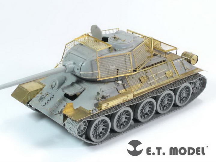 E.T.MODEL[EA35-083]WWII露 T34/85,JS-2 ベッドスプリングアーマー