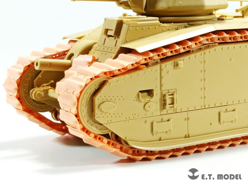 E.T.MODEL[P35-019]1/35 WWII フランス戦車B1bis用可動式履帯(3D