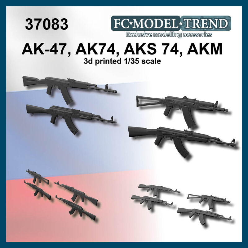 FC☆MODEL[FC37083]1/35 現用 露/ソビエト AK-47/AK-74/AKS-74/AKM自動