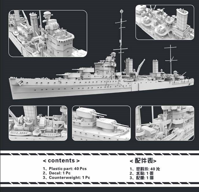 フライホーク[FLYFH1109]1/700 イギリス海軍ペネロピ1940年 - M.S