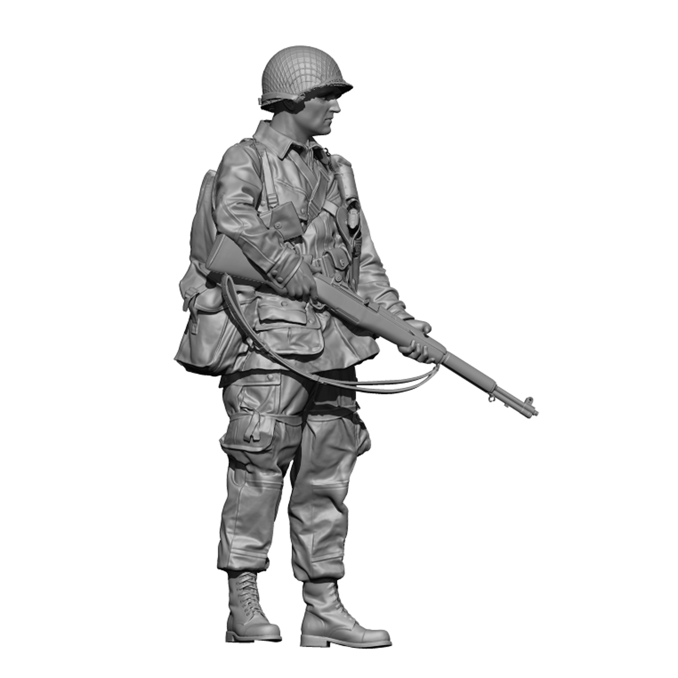 H3 Models[HS16007]1/16 WWII アメリカ陸軍空挺部隊ライフルマン - M.S