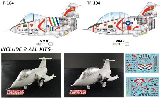 フリーダムモデルキット[FRE162704]コンパクトシリーズ：F-104 & TF