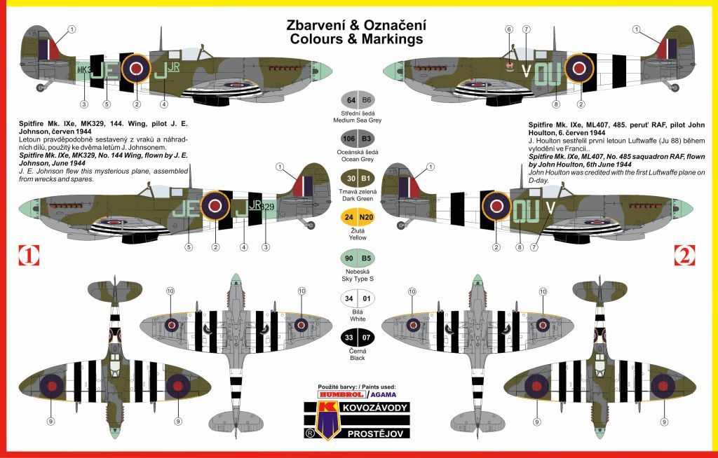 KPモデル[KPM0083]1/72 スピットファイアＭｋ．ＩＸｅ「ＲＡＦ」