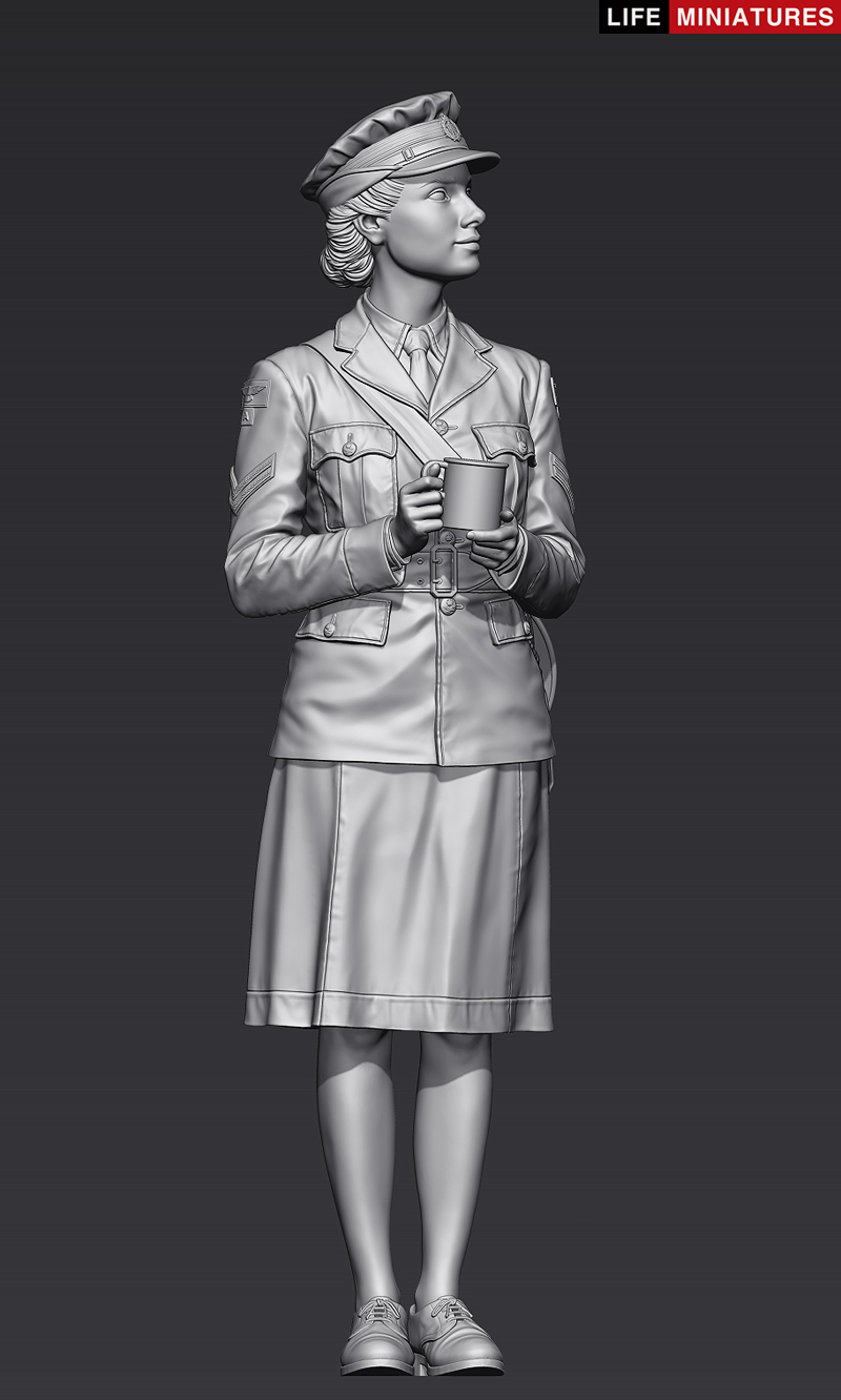 ライフミニチュア[LM-16007]1/16 WWII イギリス空軍WAAF(婦人補助空軍) 副班長 1940-1941年