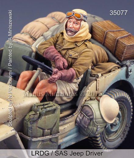 マンティス・ミニチュアズ[Man35077]1/35 WWII英 LRDG/SAS ジープドライバー