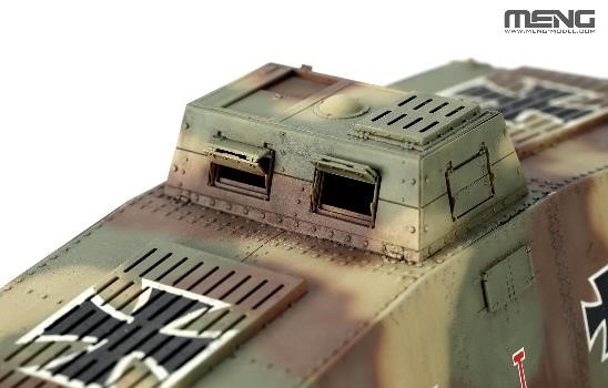 モンモデル[MENTS-017s]1/35 ドイツ A7V戦車(クルップ型)&エンジン(レジン製) 限定版【限定再生産品】