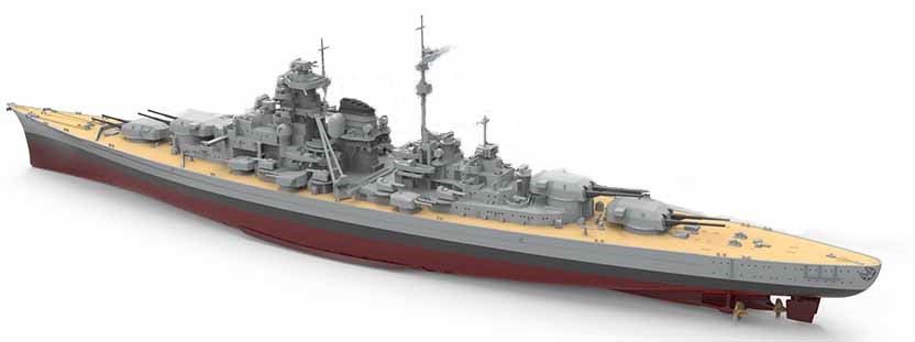 モンモデル[MENPS-003]1/700 ドイツ海軍戦艦ビスマルク - M.S Models
