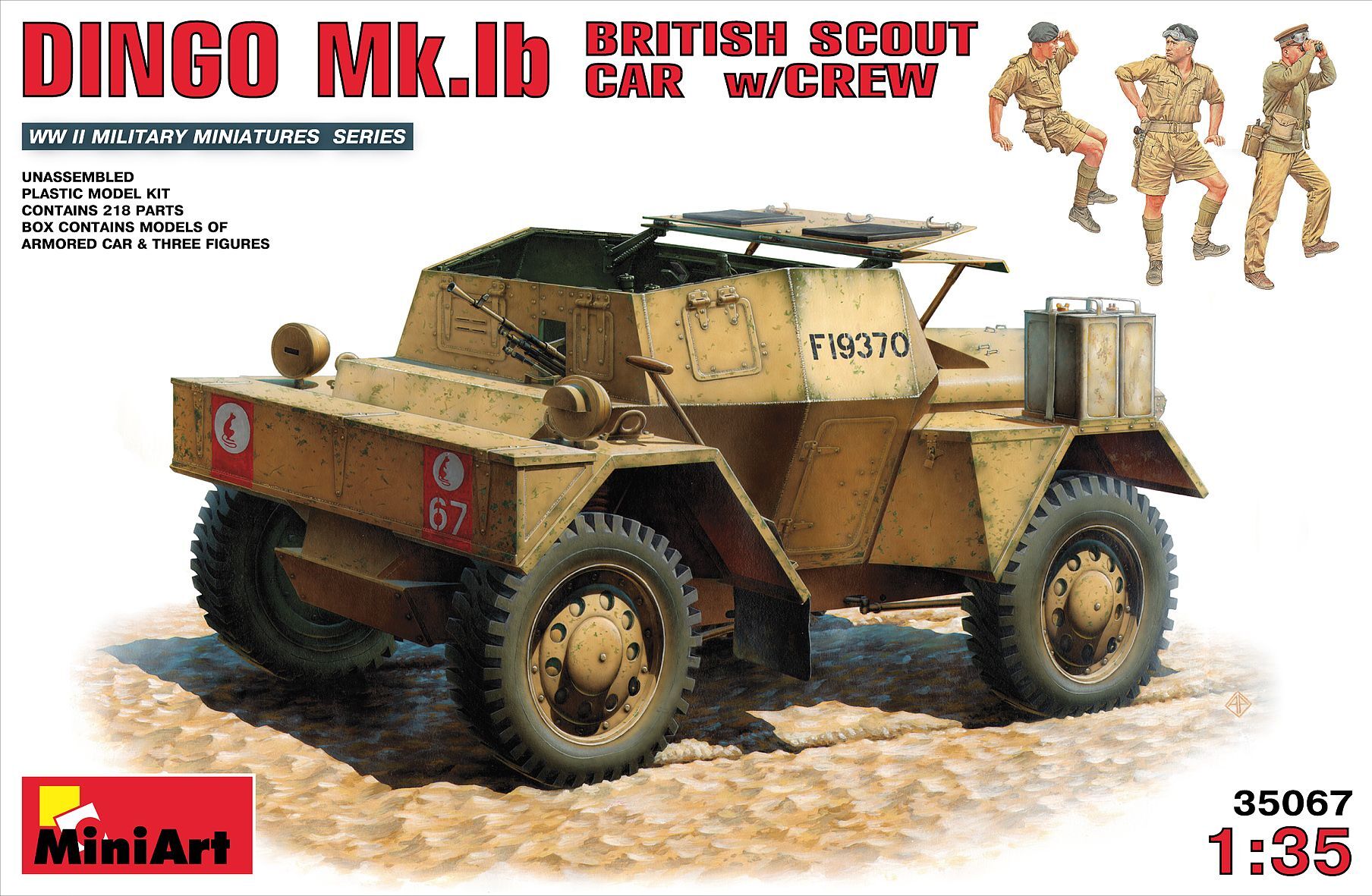 ミニアート[MA35067]1/35 ディンゴ Mk.Ib イギリス軍 偵察用装甲車 w
