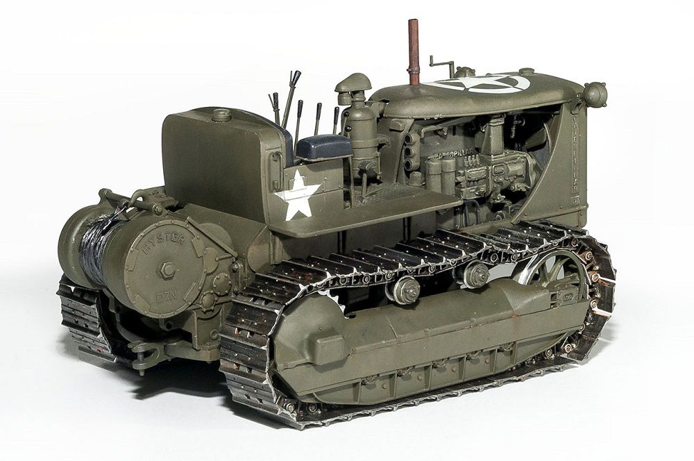 ミニアート[MA35225]1/35 米軍トラクター牽引ウインチ付 兵士３体付