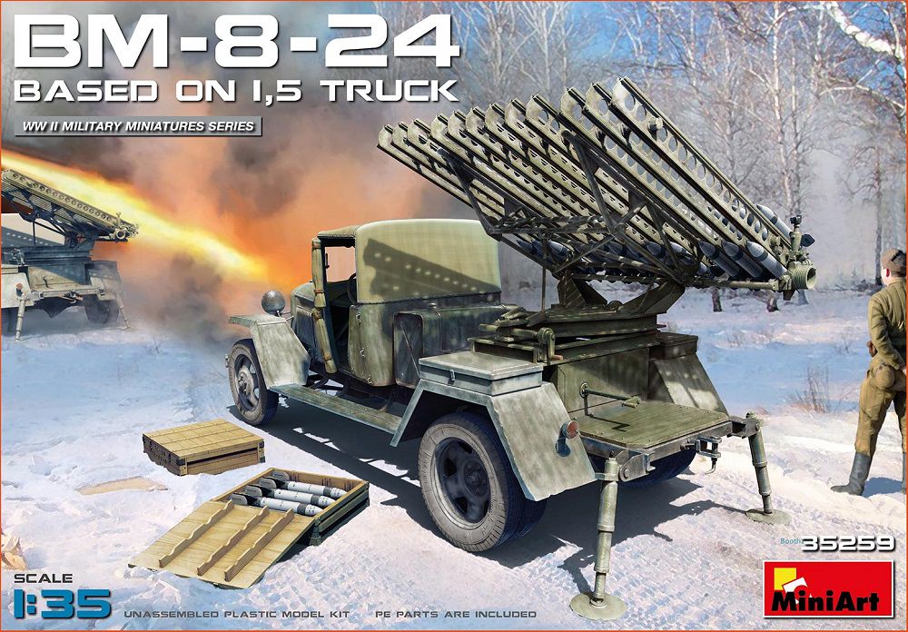 ミニアート[MA35259]1/35 BM-8-24カチューシャ砲／1.5tトラック搭載 