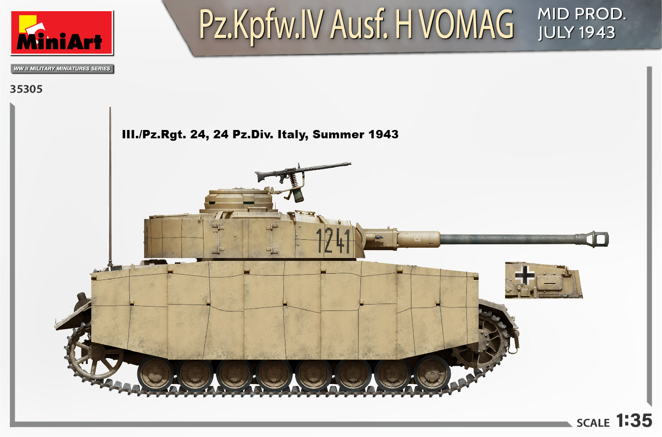 ミニアート 1 35 ドイツ陸軍 Pz.Kpfw 4号戦車H型 クルップ社製 中期型