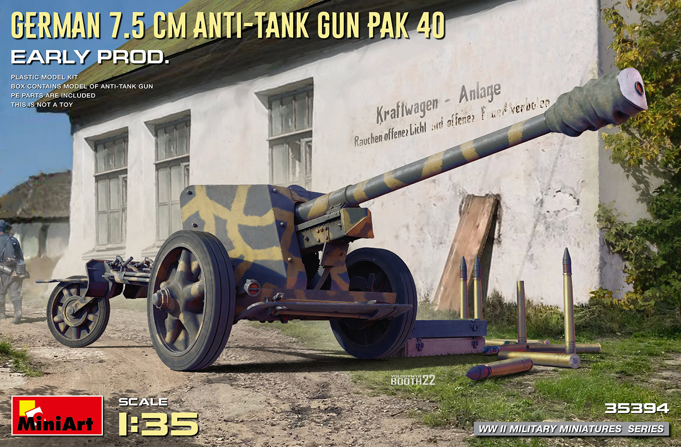 ミニアート[MA35394]1/35 ドイツの7.5cm対戦車砲PaK40 初期型 - M.S