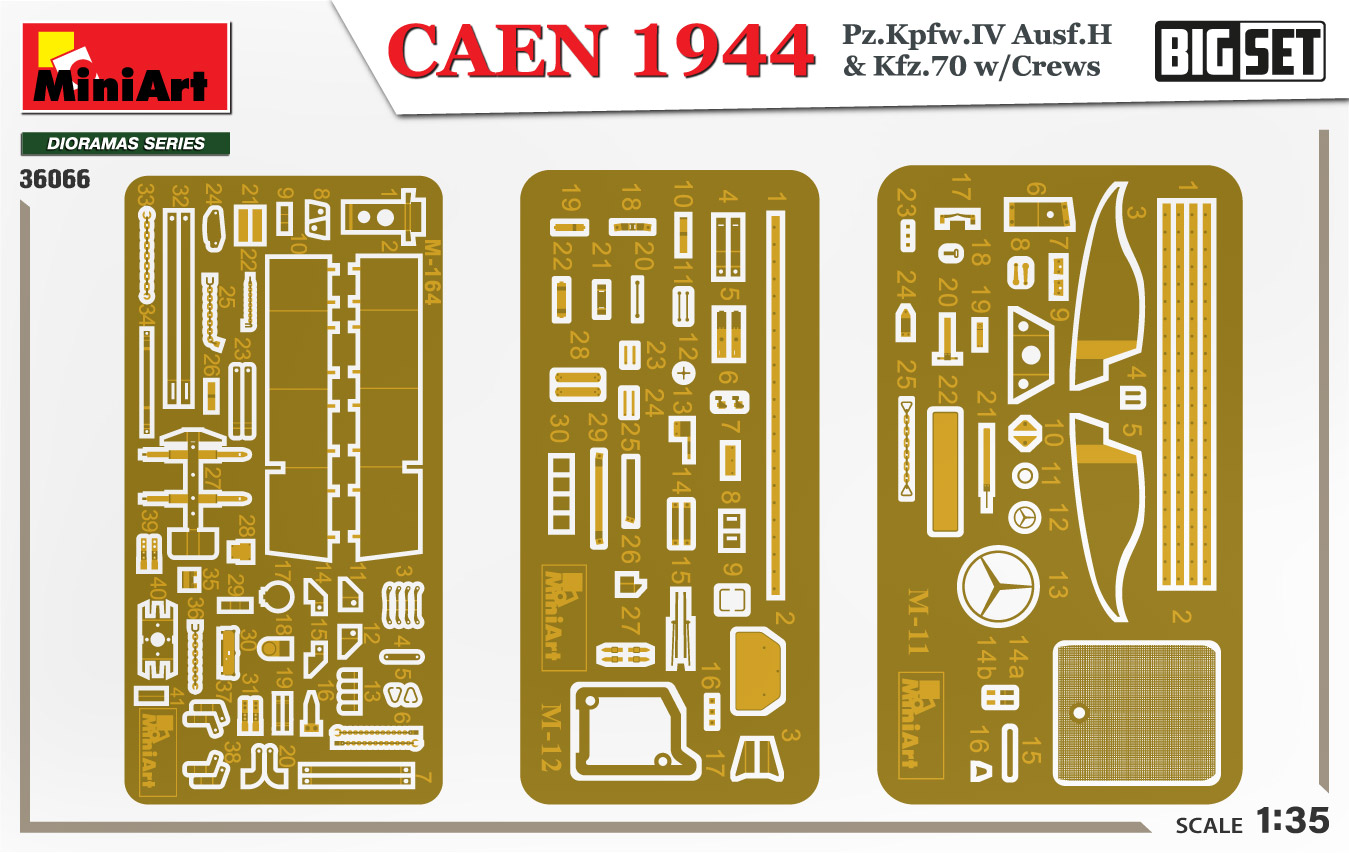 ミニアート[MA36066]1/35 カーン 1944年 IV号戦車 Ausf.H & Kfz.70 w