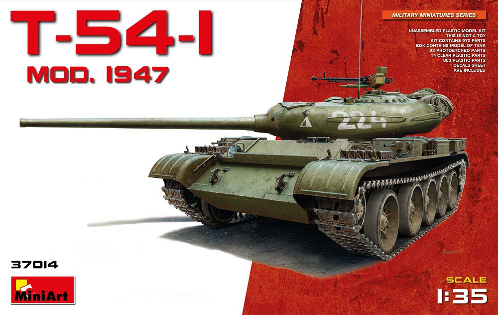ミニアート[MA37014]1/35 T-54-1ソビエト中戦車 MOD.1947