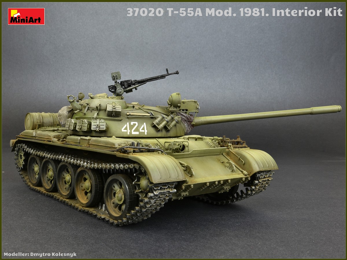 ミニアート[MA37020]1/35 T-55A Mod.1981フルインテリア(内部再現