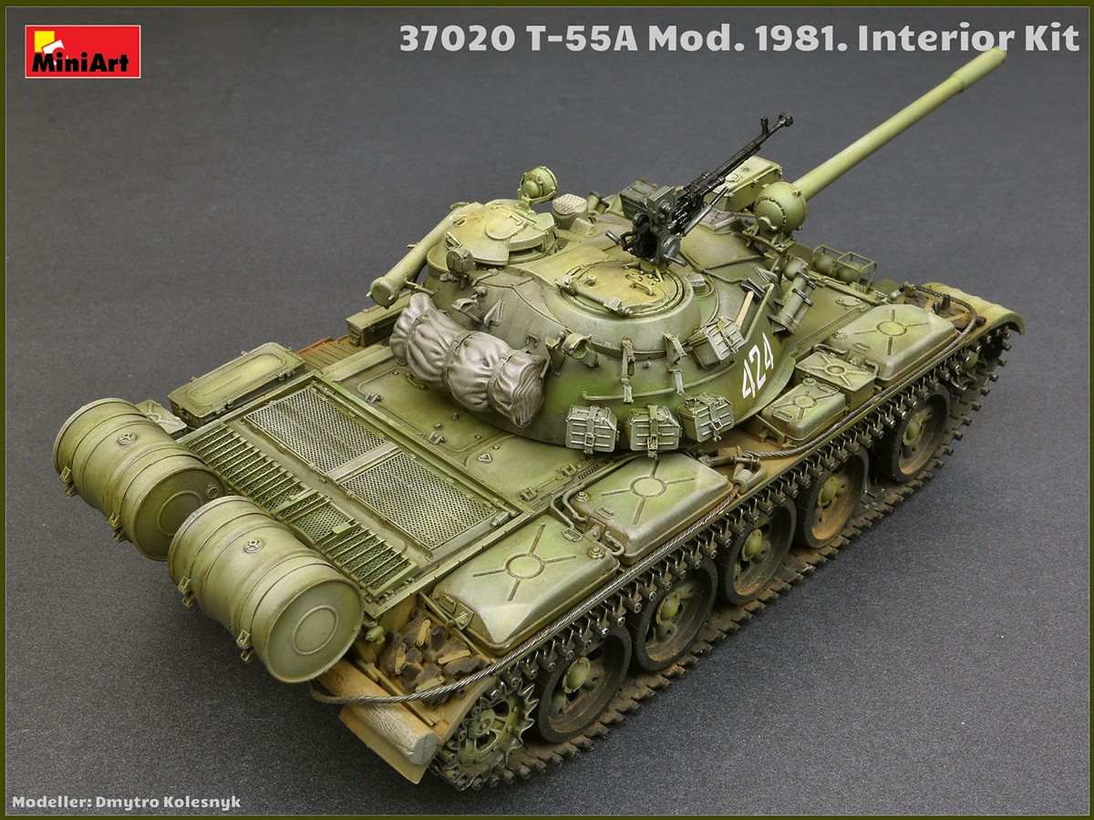 ミニアート[MA37020]1/35 T-55A Mod.1981フルインテリア(内部再現