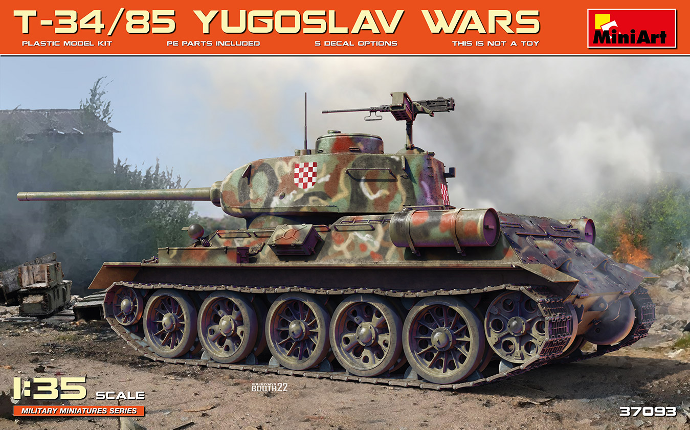 ミニアート[MA37093]1/35 T-34/85 ユーゴスラビア戦争 - M.S Models