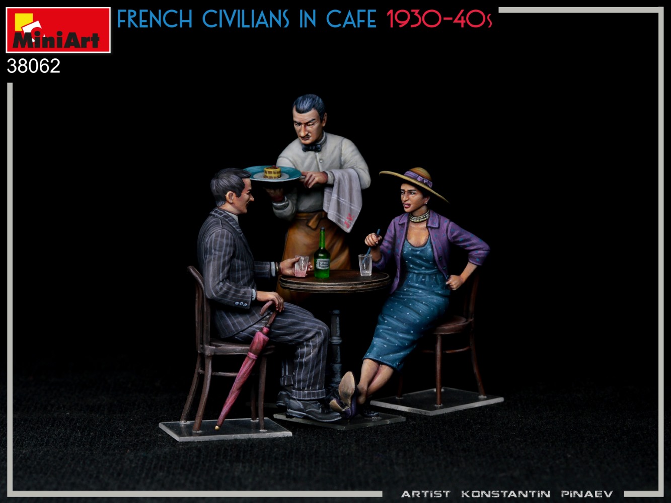 ミニアート[MA38062]1/35 カフェのフランス市民1930-40年代 フィギュア