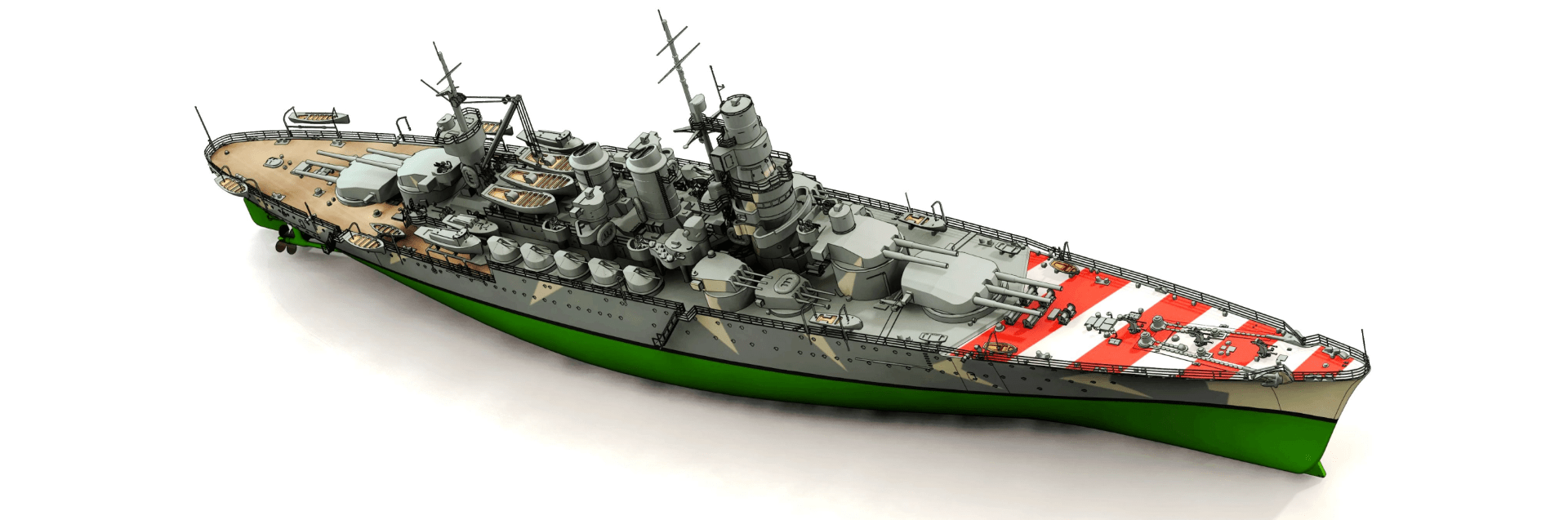 オレンジホビー[N07-160]1/700 WWII イタリア海軍戦艦カイオ・ドゥイリオ 1941