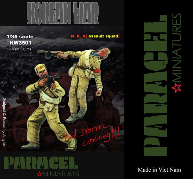 Paracel Miniatures[KW3501]1/35 北朝鮮軍 兵士 襲撃部隊 #1(2体セット)