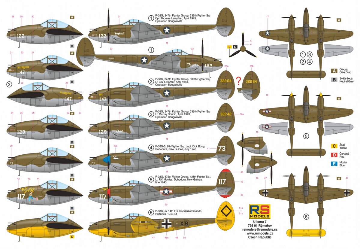 RS MODELS[RSM92127]1/72 P－38Gライトニング - M.S Models Web Shop