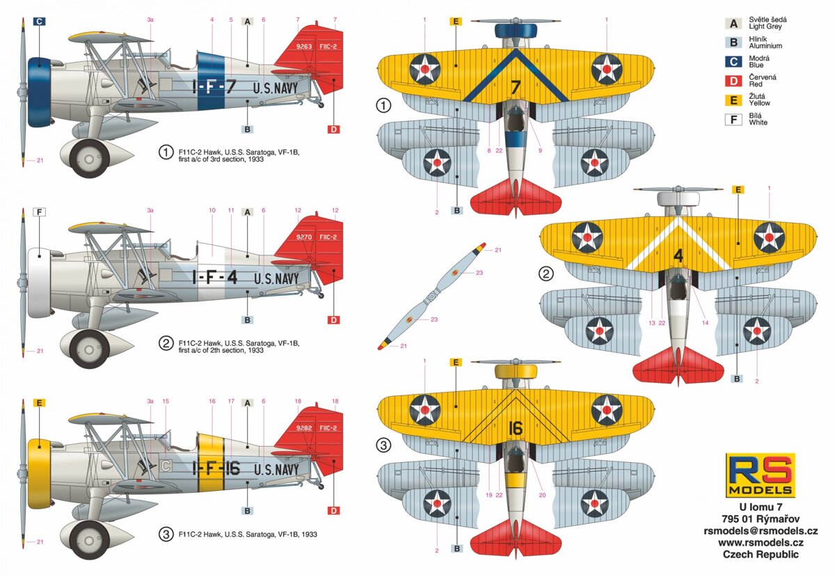 RS MODELS[RSM92146]1/72 カーチス F11－C2 ホーク 戦闘機タイプ - M.S