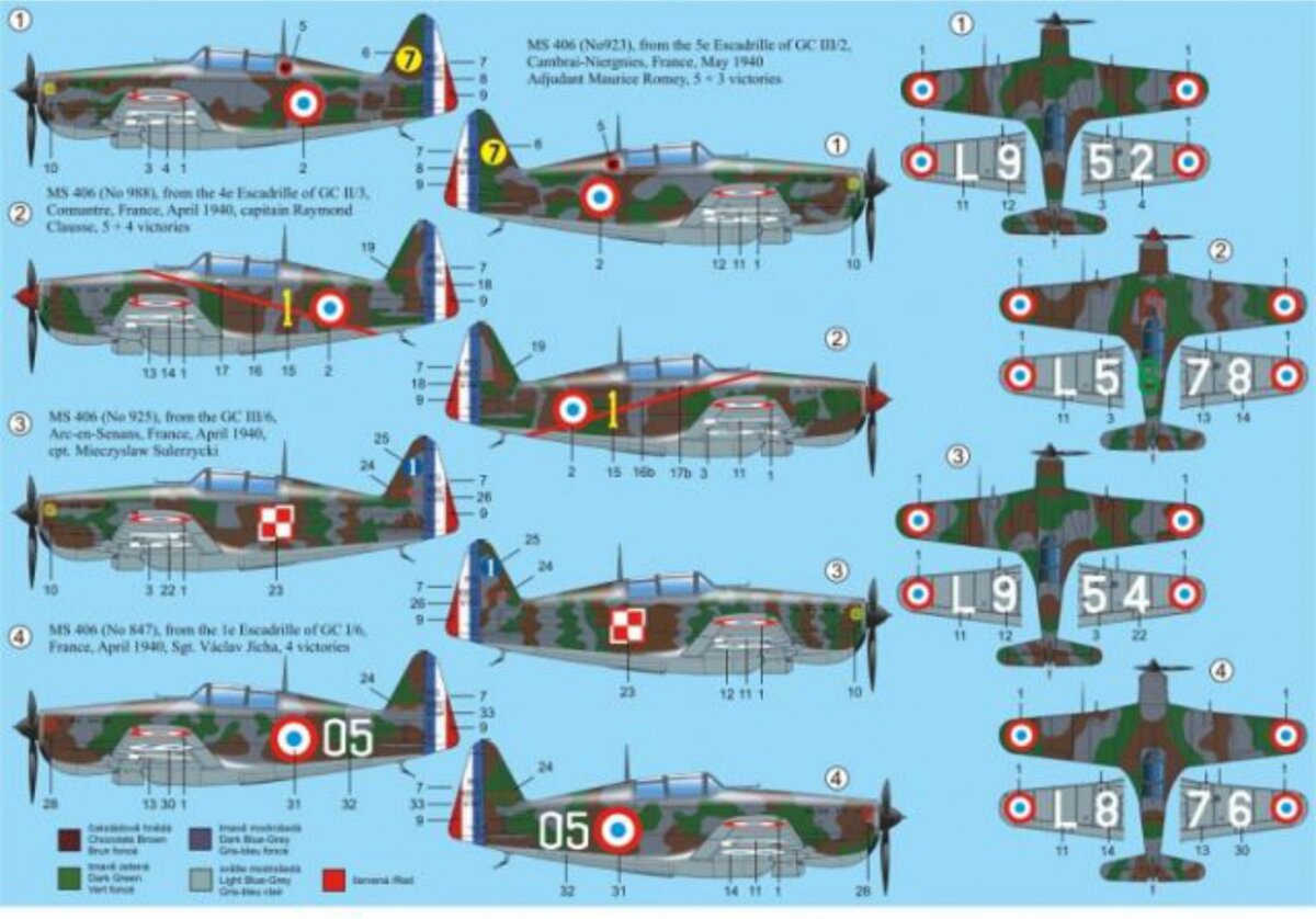 RS MODELS[RSM92118]1/72　モラーヌソルニエMS.406（フランス空軍)