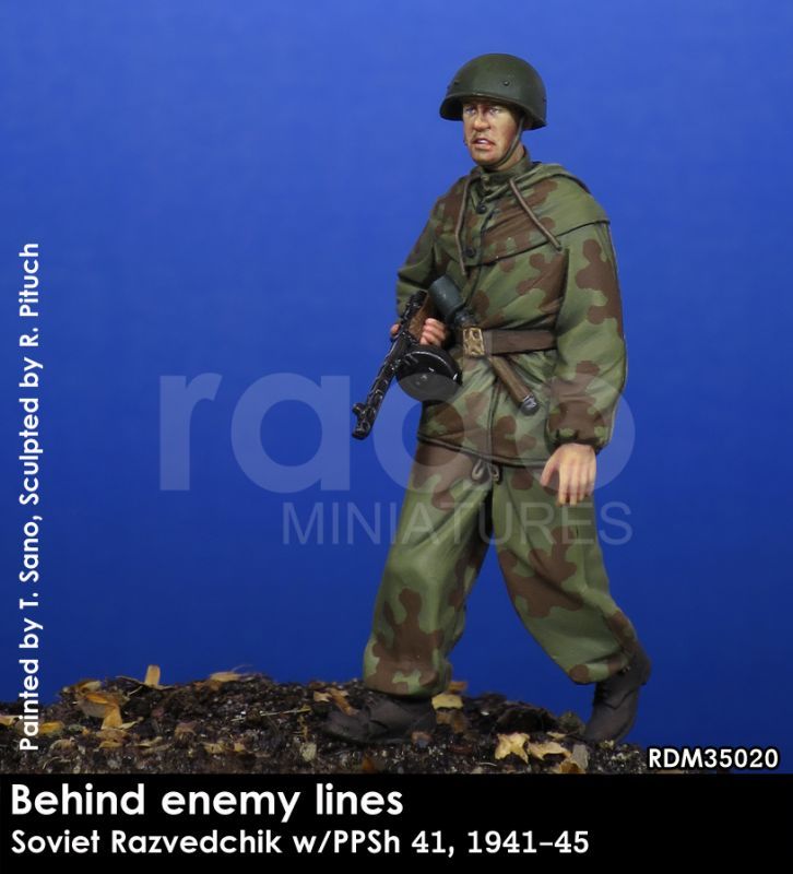 Rado Miniatures[RDM35020]1/35 WWII ロシア/ソ連 PPSh41を携えドイツ