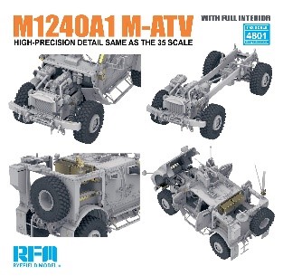 ライフィールドモデル[RFM4801]1/48 M1240A1 M-ATV MRAPw/フル