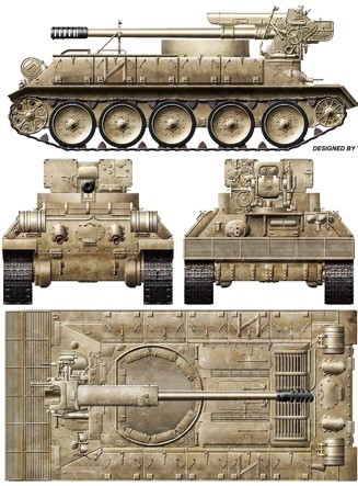 ライフィールドモデル[RFM5030]1/35 T-34/D-30 122mm自走砲 シリア軍