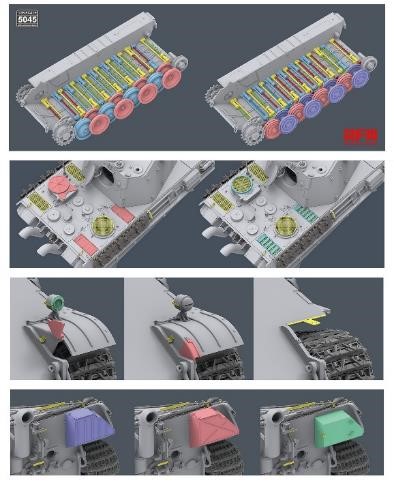 ライフィールドモデル[RFM5045]1/35 パンター F型 w/連結組立可動式履帯