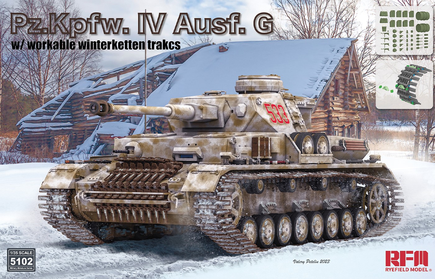 ライフィールドモデル[RFM5102]1/35 IV号戦車 G型w/ヴィンター ケッテン