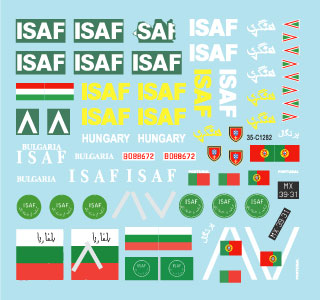 Star Decals Sd35 C12 1 35 現用 アフガニスタン Isaf 4 アフガニスタンにおけるハンガリー ブルガリア ポルトガルのafv Btr 80a Brdm 2 パナードvbl M S Models Web Shop