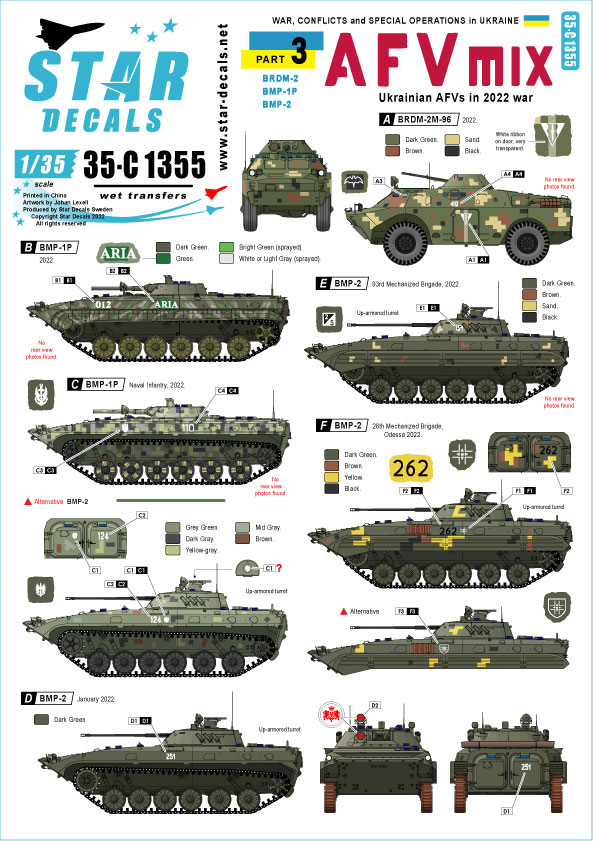 STAR DECALS[SD35-C1355]1/35 現用 ウクライナの戦争＃3 ウクライナ軍