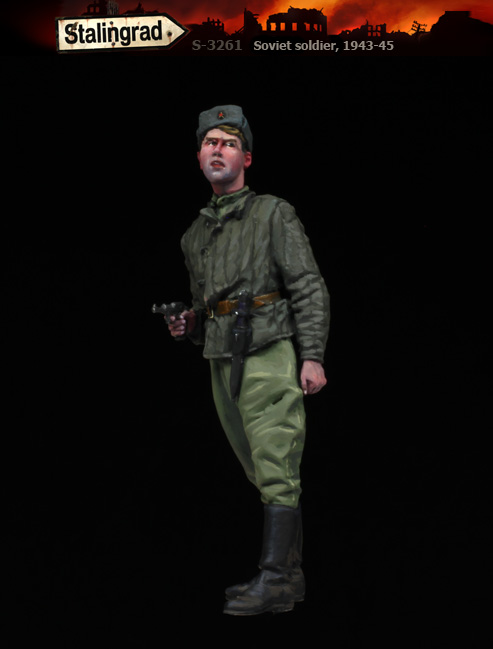 スターリングラード[ST3261]1/35 WWII 露/ソビエト 拳銃を構えた兵士
