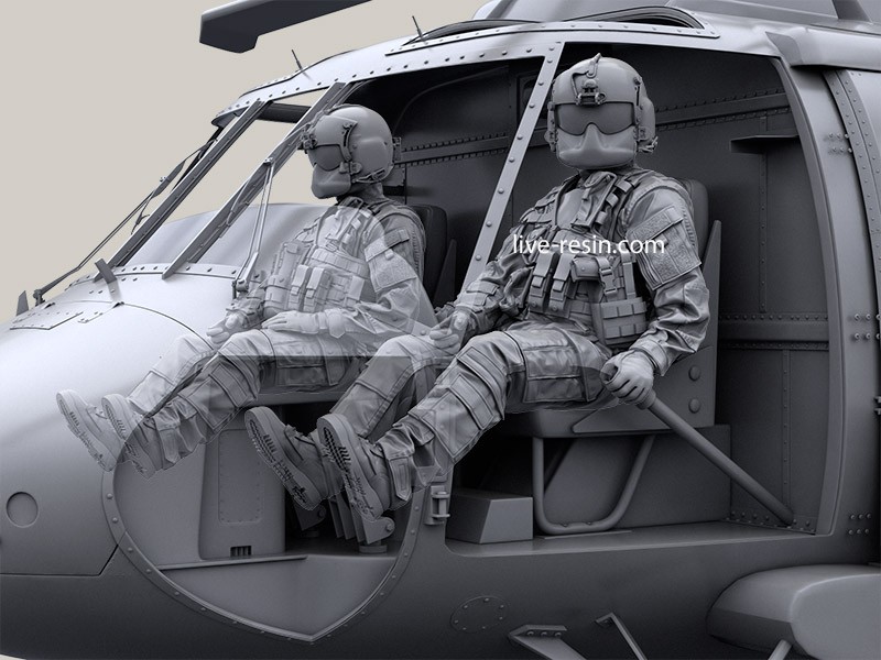 Live Resin[LRM35024]1/35 HH-60G Pave Hawk helicopter crew set