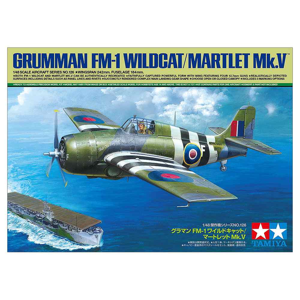 タミヤ[TAM61126]1/48 グラマン FM-1 ワイルドキャット/マートレットMk.V