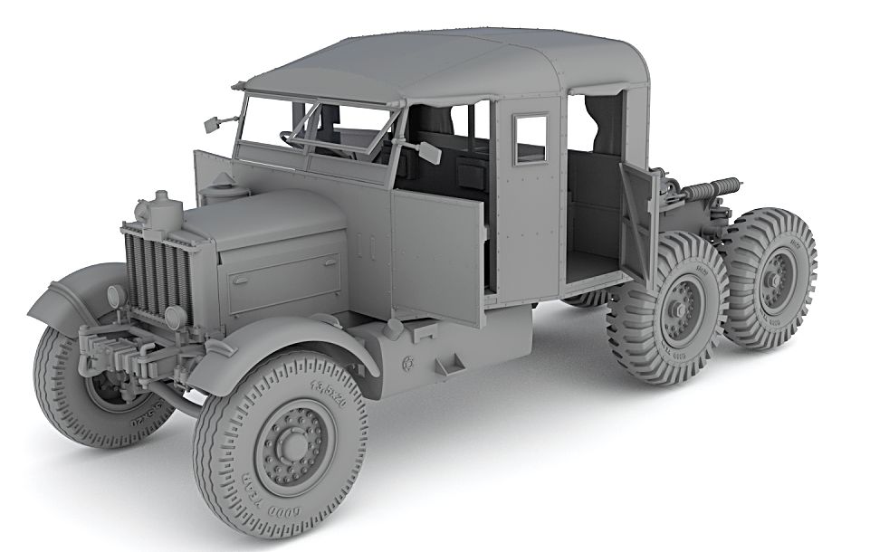サンダーモデル[TM35200]1/35 WWII英 スキャンメルパイオニア 戦車運搬車(TRMU30+TRCU30)セット
