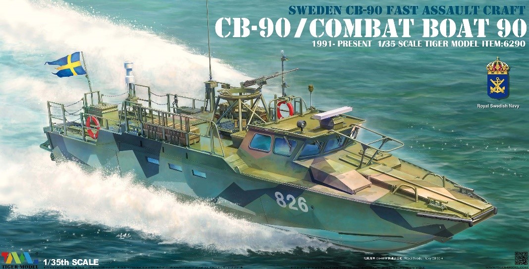 タイガーモデル[TML6290]1/35 スウェーデン軍 CB-90 高速攻撃艇 - M.S