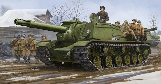 トランペッター 1/35 ソビエト軍 SU-152 重自走砲 プラモデル(品) (shin-