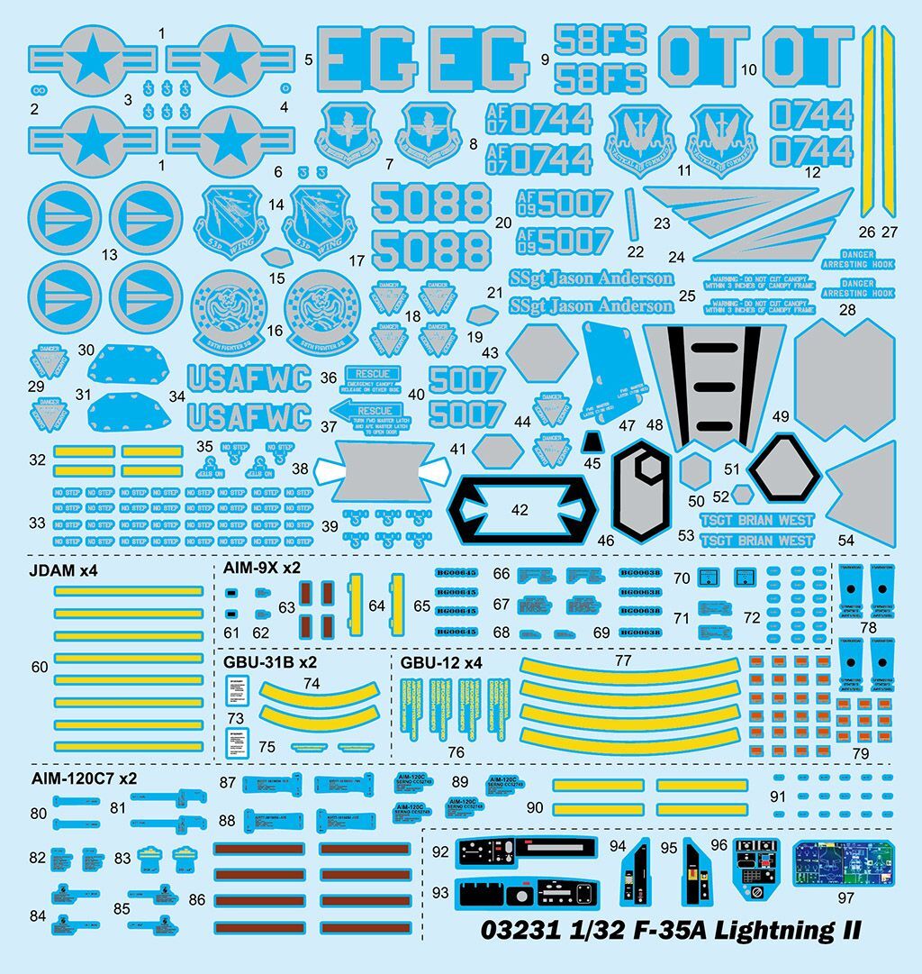 トランペッター[TR03231]1/32 F-35A ライトニング